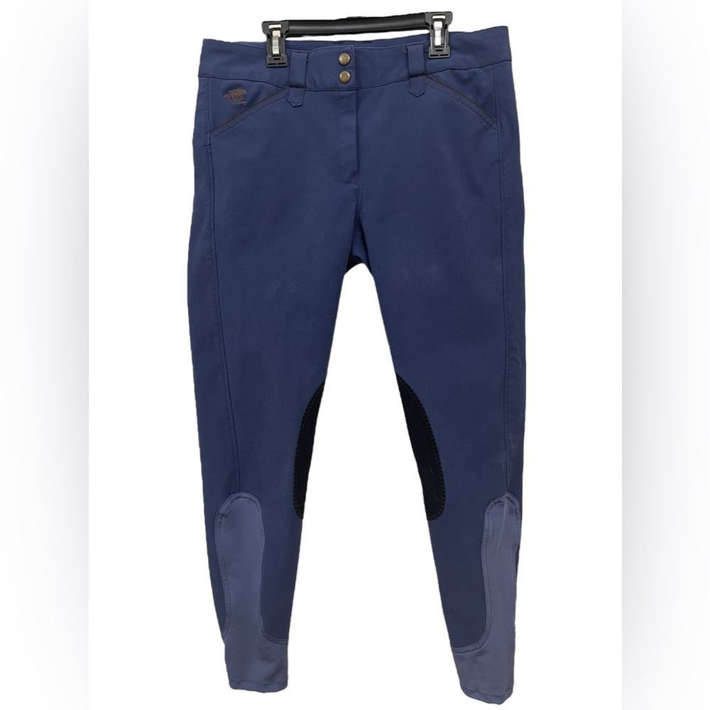 Piper by SmartPak | Women’s Piper Evolution Knee Patch Breeches | Blue | 30R |